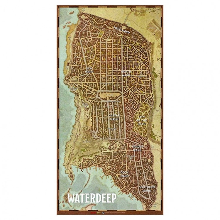 D&D Waterdeep City Map | Ashland Play Unplugged